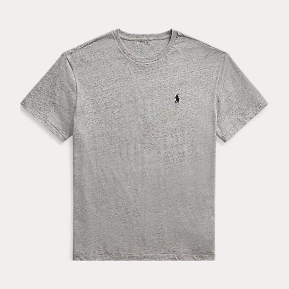 Jersey Crewneck T-Shirt Classic Fit Grey Heather - Picture 1 of 2